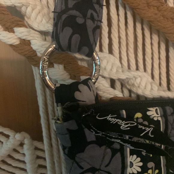 Vera Bradley Black Floral Crossbody Bag Purse - Picture 3 of 9